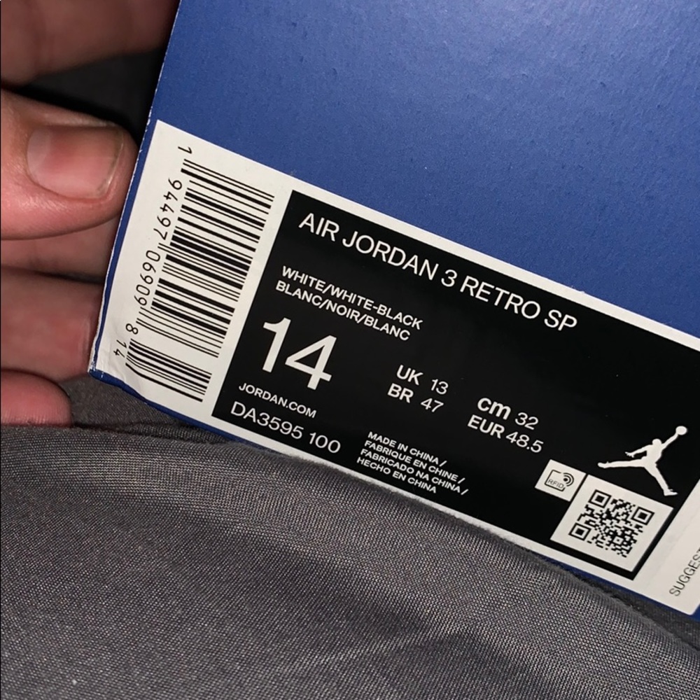 Nike retro 3 x fragment